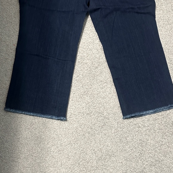 Belle by Kim Gravel Dark Indigo Cropped Jeans - Picture 8 of 8